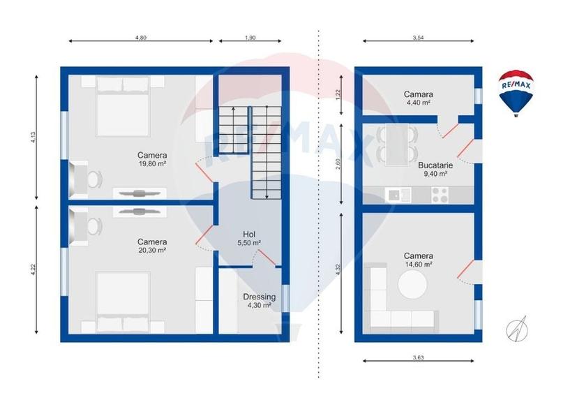 De vânzare Casā + Teren 1054 mp, în Sȃnmartin - 13