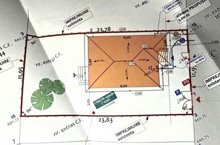 Casa individuala la stadiul de alb Cristian, cartier n - 8
