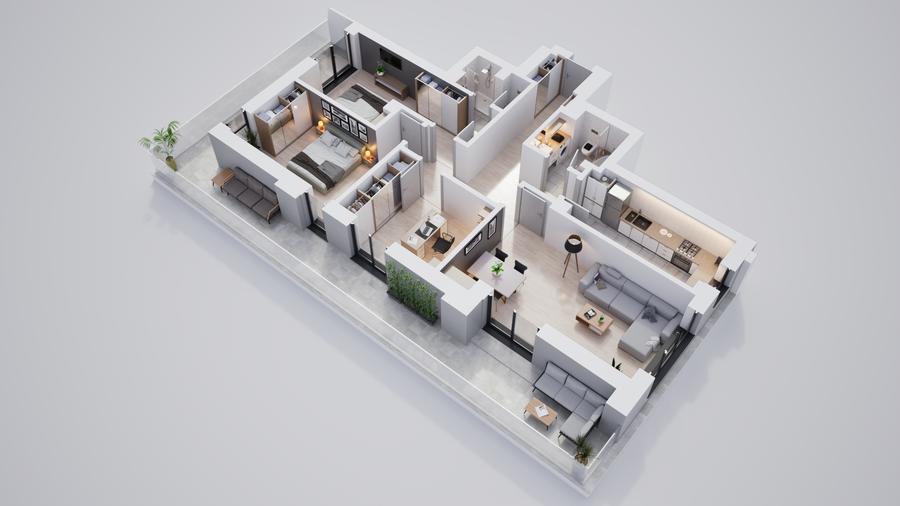 Apartament 4 camere în complex premium - 11