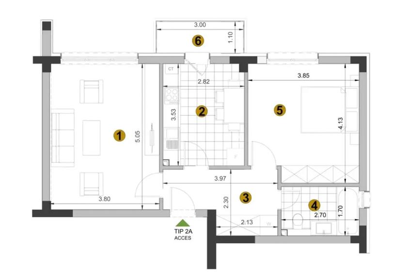 Ap 2 camere Ra?nov Radsor Residence | bloc nou 2023 | parter | centrala | 2 parcari + boxa | 500 - 7
