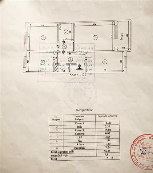 Apartament 3 camere Tatarasi - Ciurchi - 2