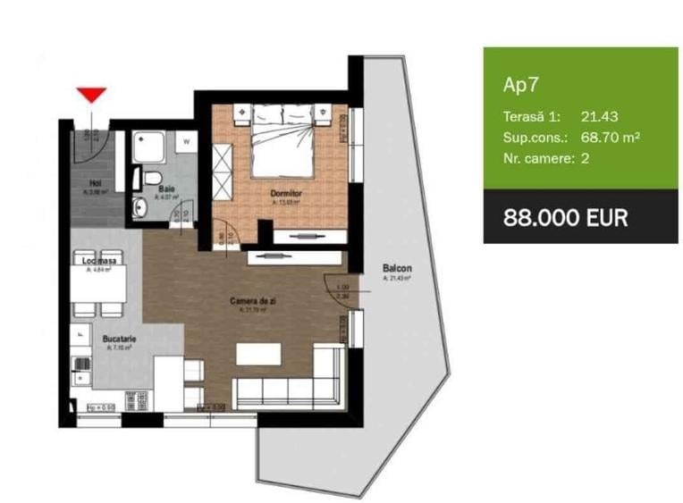 Apartament nou in Baile Felix cel mai bun pret - 15