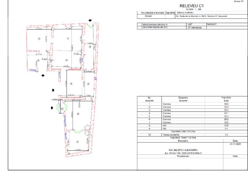 Casă individuală cu 5 camere cu Teren 208 Mp în Ștefan cel Mare