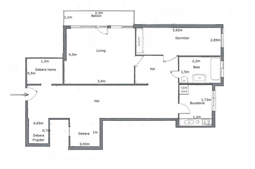 Direct de la proprietar vand apartament 2 camere, Lunca, Universitate - 7