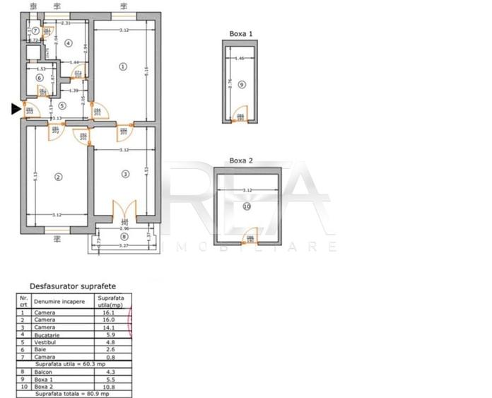 3 camere, Floreasca/Barbu Vacarescu, metrou - 8