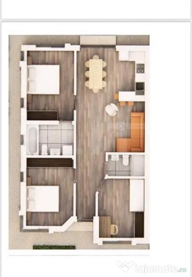 Casa Compacta cu 3 dormitoare, 74 mp utili - 8