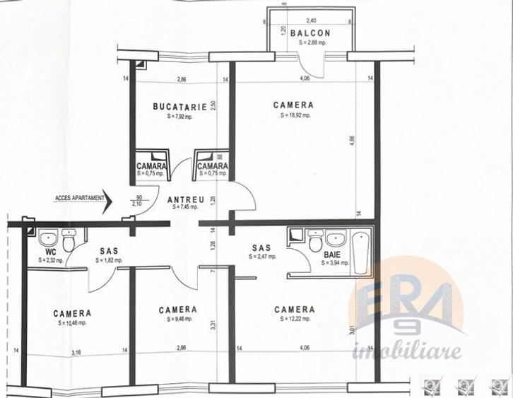 Apartament 4 camere | Decomandat | Etaj 3 | Zona Decebal - str. Sovata - 18