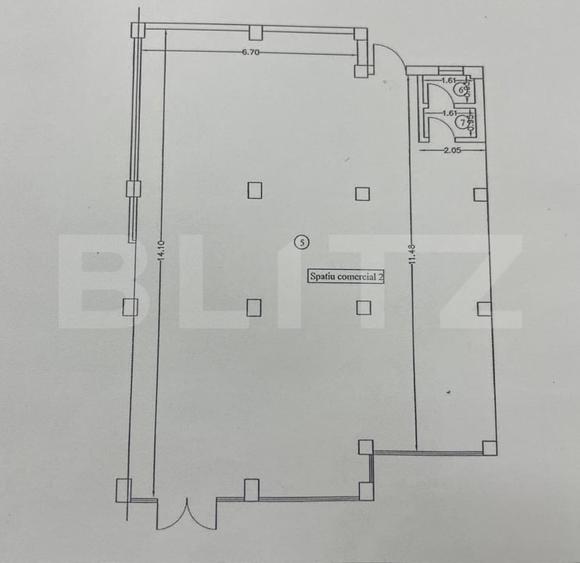 Spatiu comercial, 134.50 mp, zona Centru - 1