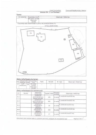 Proprietate Bascov, teren 13.500mp + 2 constructii (36 camere) - 17