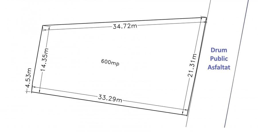 Teren INTRAVILAN | Construibil | 600 mp | Popesti Deal - Baciu ! - 4