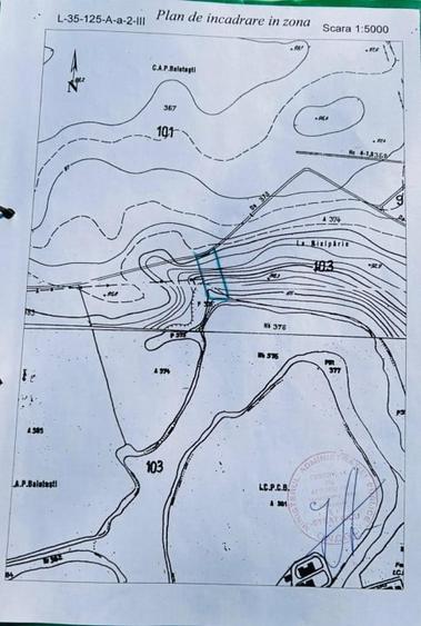 TEREN INTRAVILAN | BALOTESTI | DESCHIDERE 50 M LA LAC | 5558 MP | - 2