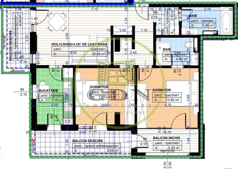 Apartament cu 3 camere decomandat în 1 Mai