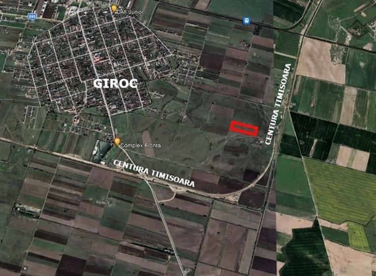 Teren Construcții extravilan de 23500 mp, în Giroc