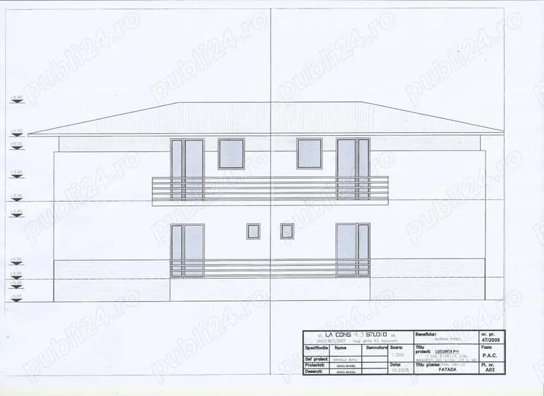 Branesti, Islaz, pret pentru toata proprietatea, doua vile tip duplex alaturate, P+1 - 8