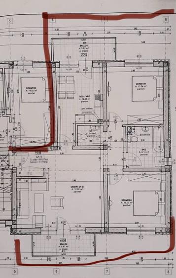 Apartament de vanzare 3 camere decomandate ,78mp plus pod 85mp - 2