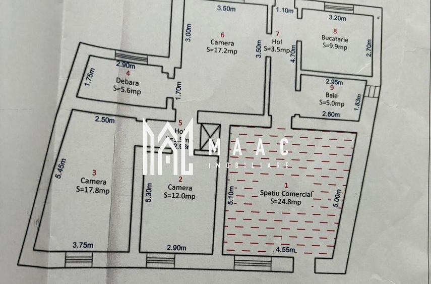 Apartament la casa | 7 camere | 202 mpu | Terezian - 25