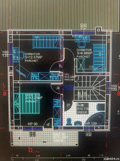Tautii-Magheraus (zona strazii 40) casa noua, P+E, suprafata 136 mp, teren 500 mp - 3