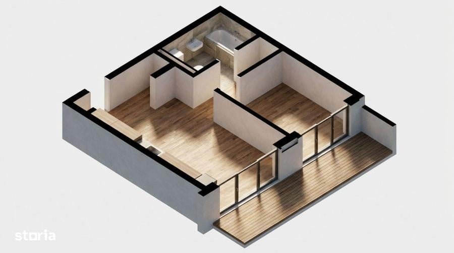 OPORTUNITATE! Ansamblu NZEB! 2 Camere si terasa, Dambul-Rotund - 2