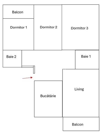 Persoana fizică vând apartament cu 4 camere str Ion Meșter nr.4