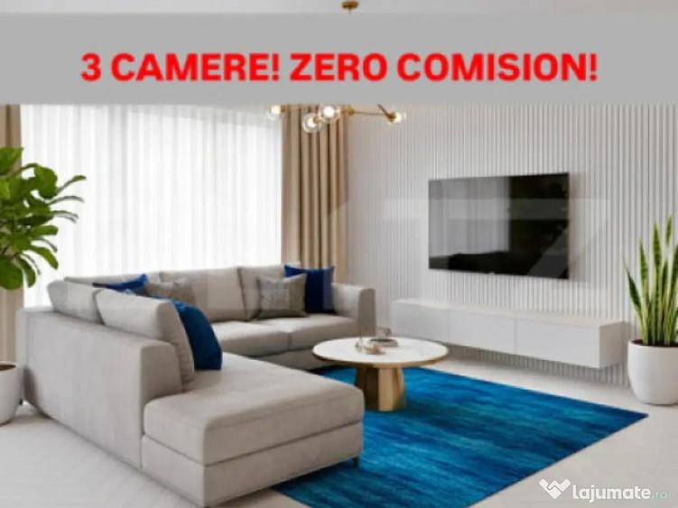 SUPER PRET!Apartament cu 3 camere + balcon, 1 loc de parcare - 1
