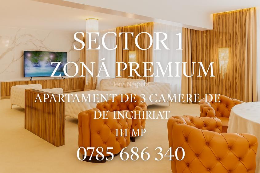 Închiriere apartament de lux – 3 camere, 111 mp, Sector 1, Bulevardul Expoziției
