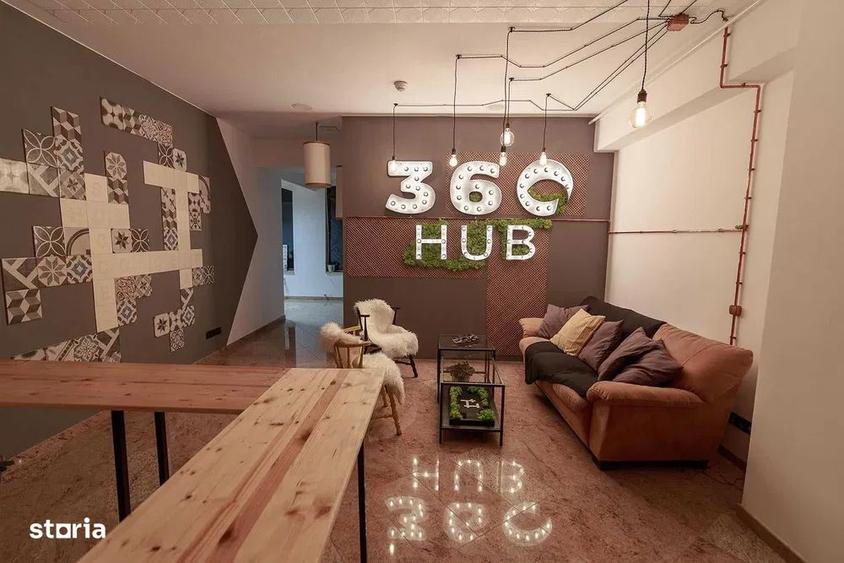 Birou de inchiriat - Coworking space 360HUB - 900+TVA - 4
