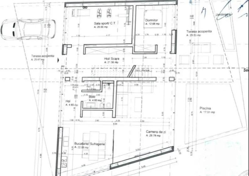 Casa, 6 camere, 213 mp,, zona Lunei - 2