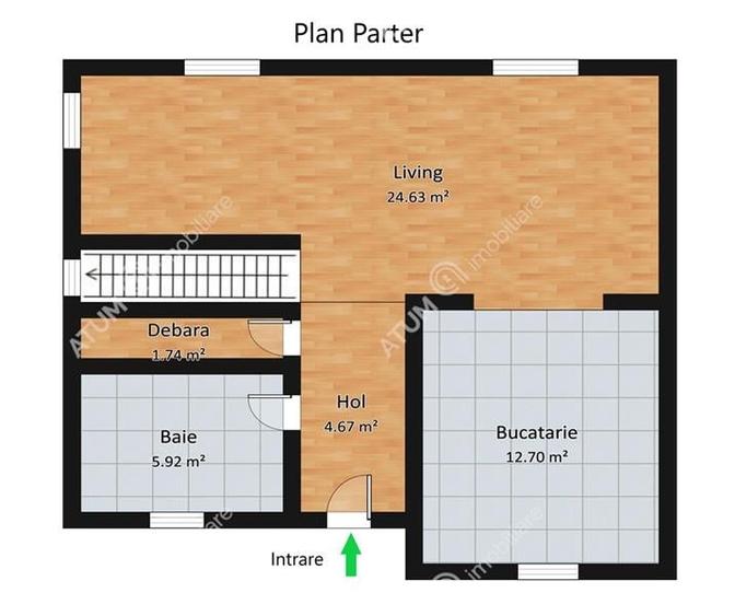 Casa cu 4 camere 2 bai si teren de 230 mp Selimbar - 6