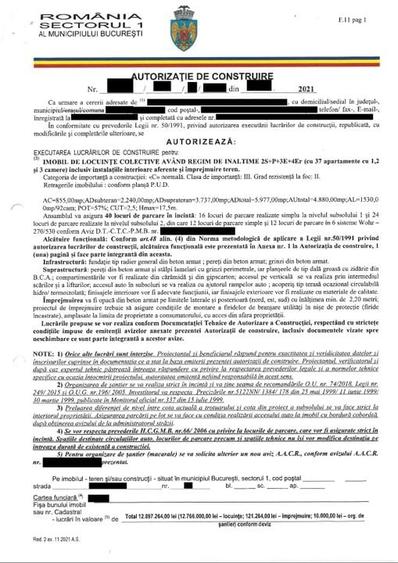 Teren cu Autorizatie Sector 1 | 37 apartamente | Oportunitate - 11