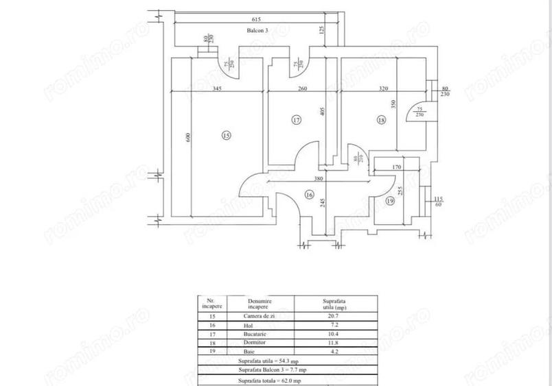 Apartament 2 camere, decomandat, 62 mp, cartier Veteranilor, parcul N. Romanescu - 1