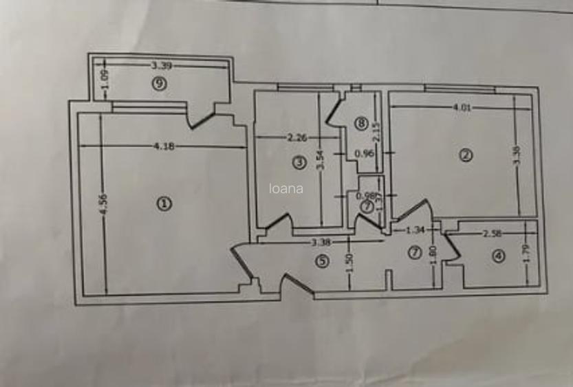 Decbal P-ta Alba Iulia,bl.1986,reabilitat,4/4,decomandat,AC,balcon inchis.