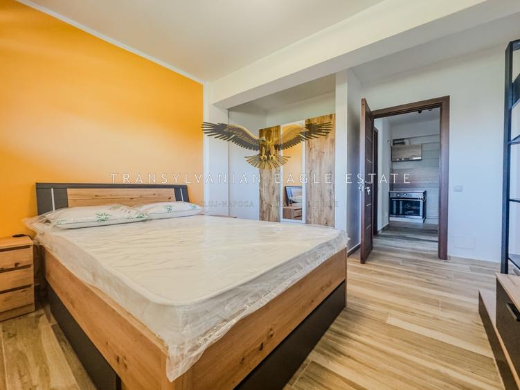 Apartament cu 2 camere semidecomandat, mobilat în Borhanci