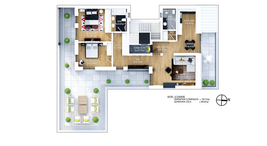 Teren 535 mp cu proiect si autorizatie – Damaroaia - 0% comision - 7