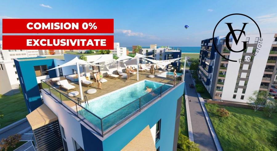 Apartament 2 camere - open space - Mamaia Nord - 2 minute de plaja - 1