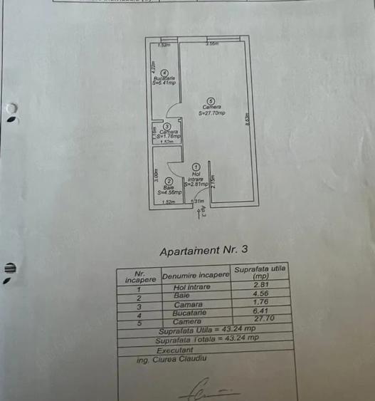 Garsonieră decomandată în Șagului