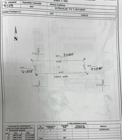 Teren 400MP Zona Cartier, Fosta vie, acces din str Dimitrie Cantemir - 3