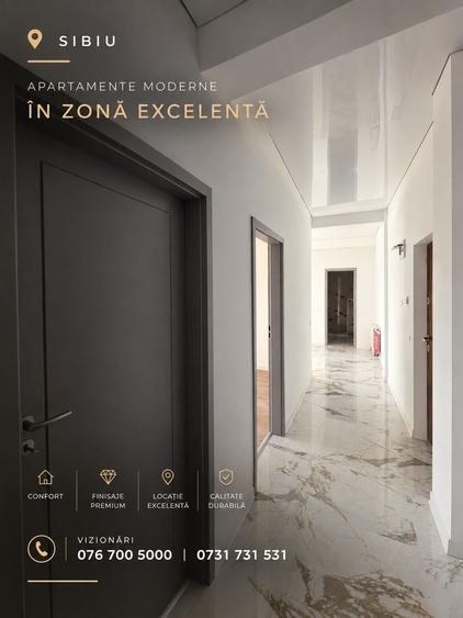 Apartament cu 3 camere decomandat în Central