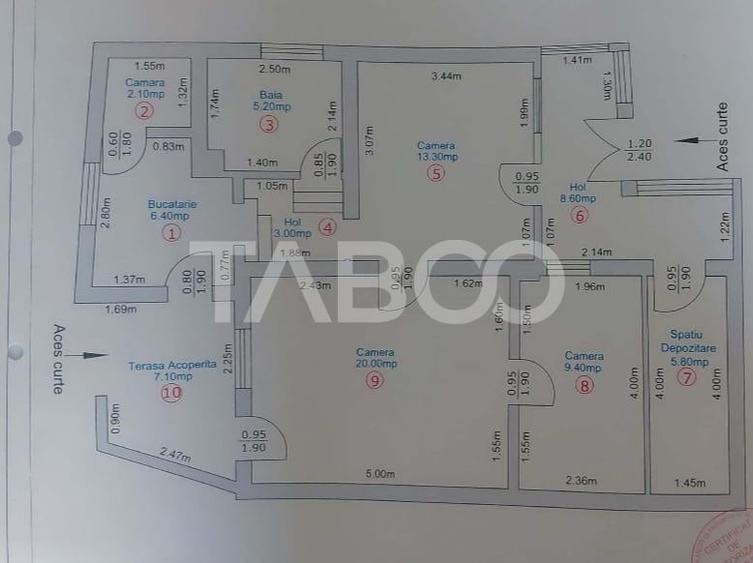 Casa individuala 3 camere garaj si teren liber 207 mp Trei Stejari - 9