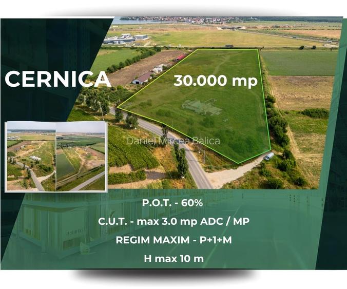 Teren Construcții intravilan de 30000 mp, în Cernica