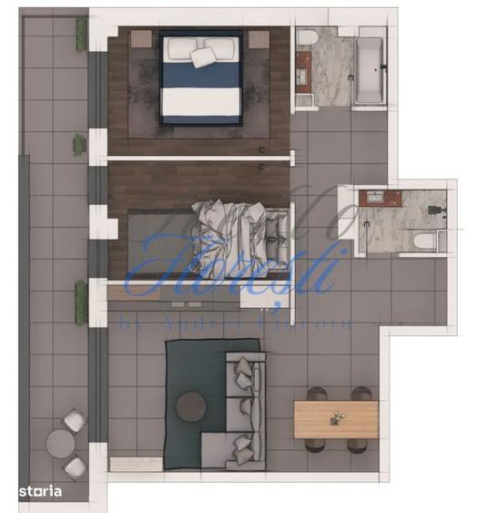 Apartament 3 camere 70,09mp ansamblu NZEB Terra - 1