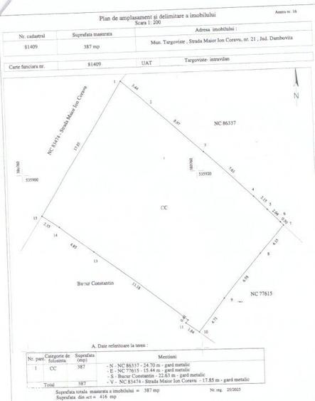 COMISION 0 - VANZARE TEREN 387 MP, CURTI-CONSTRUCTII, CENTRAL IN - 5