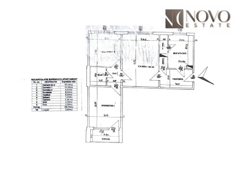 Apartament 3 Camere cu centrala proprie + boxa zona metrou 1 Decembrie 1918 - 8