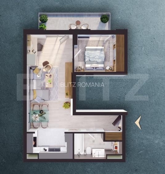 Apartament de vanzare, cu 2 camere, 51 mp, zona Elite Apartament de vanzare, cu 2 camere, 51 mp, zona Elite