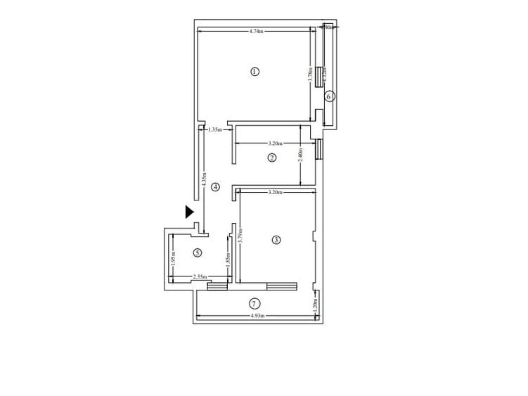 Etaj 2, 2 camere, 56mp // COMISION 0% - 1