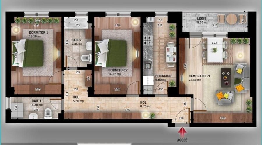 3 CAM._GENEROS 85MP_INCALZIRE IN PARDOSEALA_VATA BAZALTICA_TRIPAN - 1