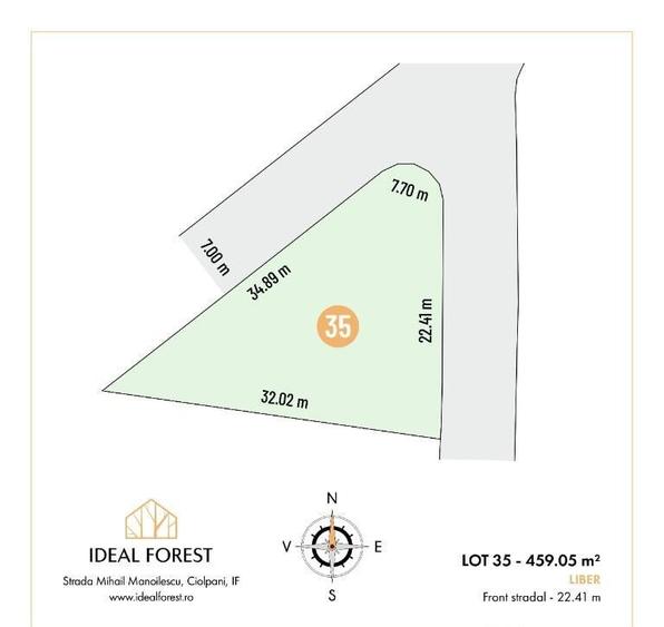 Teren 459mp deschidere la padurea Snagov! Mega reduceri de pret - 2