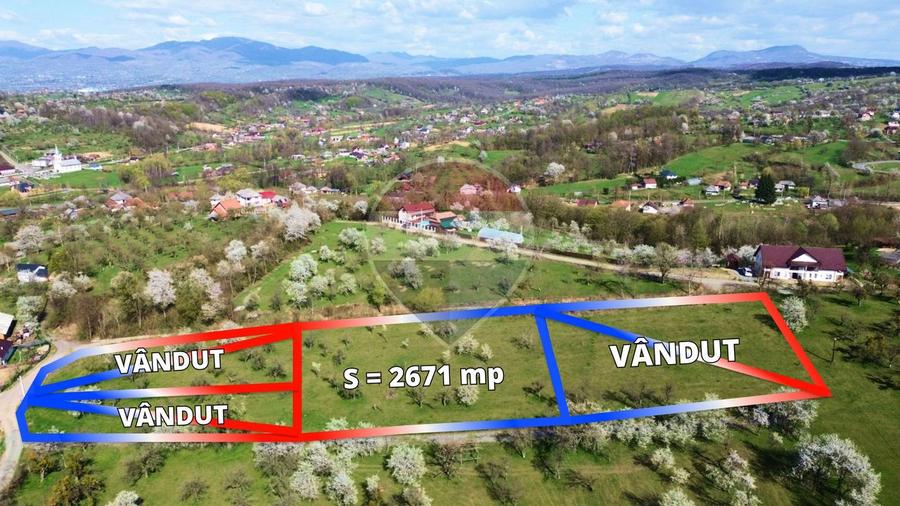 Teren Construcții intravilan de 2671 mp, în Cărbunari