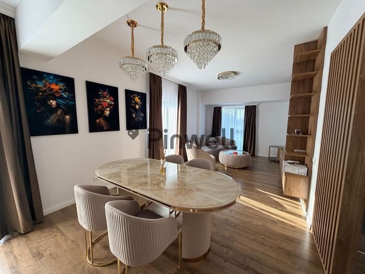 Apartament cu 2 camere semidecomandat, mobilat în Băneasa