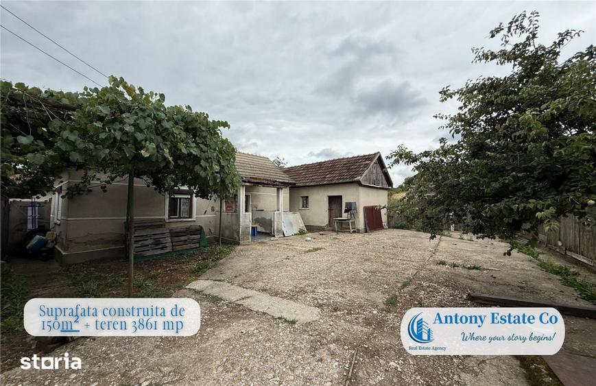 Casă cu 2 camere cu Teren 3861 Mp în Hidiș