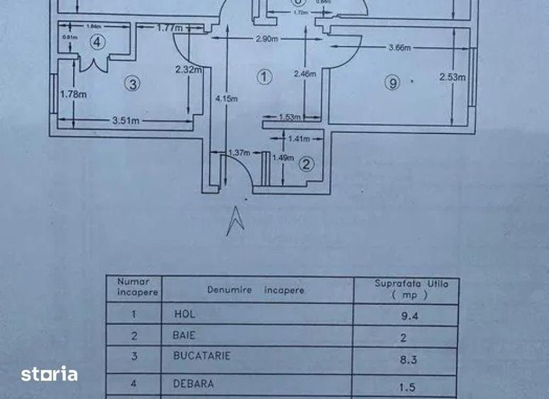 Apartament 3 camere Targu Cucu , 65 metri, etaj parter Cod:162425 - 4